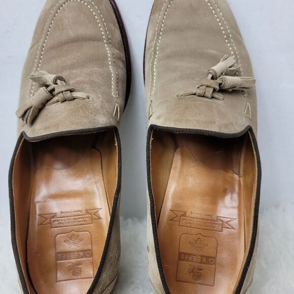 O\'Keeffe Ian Gray Suede Loafer Tassels Mens Shoes Size 8.5 main image 9